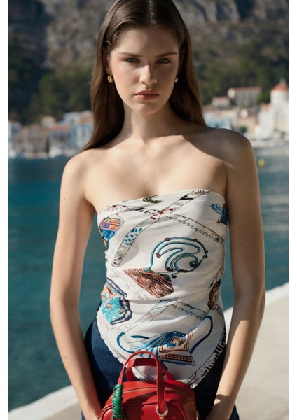 Desenli Modal Eşarp Ulya