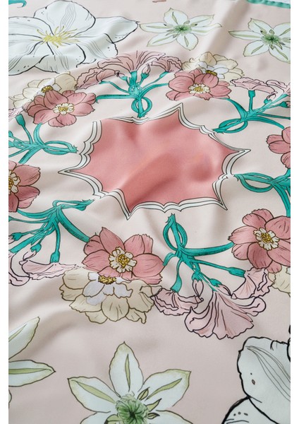 Desenli Modal Eşarp Manolya Mint modelleri