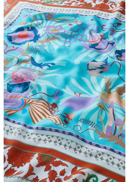 Desenli Modal Eşarp Enjoy Yeşil modelleri