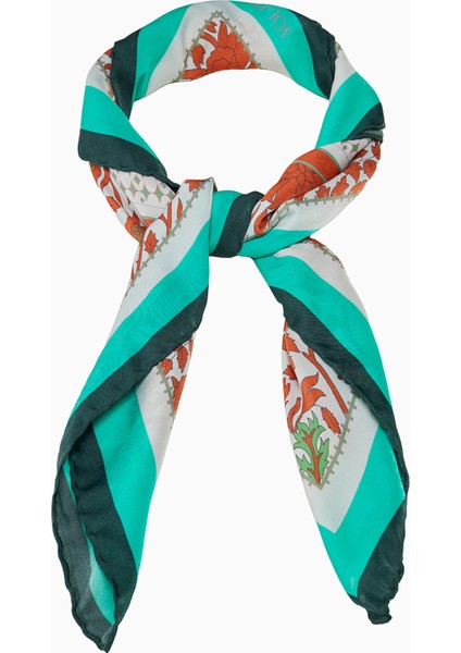 Desenli Modal Eşarp Enjoy Yeşil fırsatları