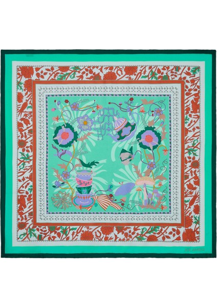 Desenli Modal Eşarp Enjoy Yeşil indirimleri