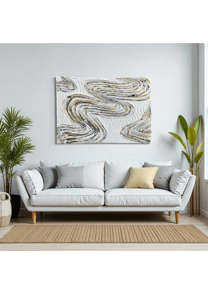 Maris Modern Dokulu Tablo ,el Tapımı Tablo, Dokulu Tablo, Dekoratif Fonksiyonel Tablo