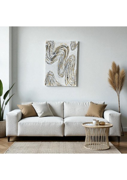 Maris Modern Dokulu Tablo ,el Tapımı Tablo, Dokulu Tablo, Dekoratif Fonksiyonel Tablo indirimleri