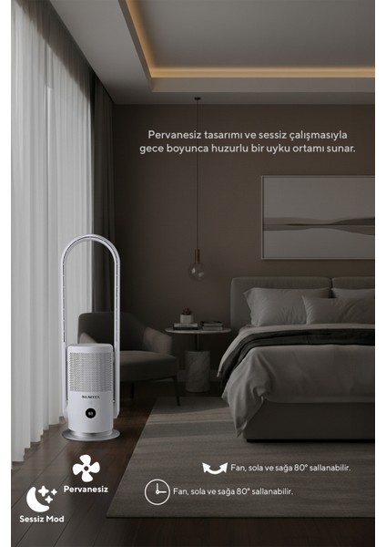 Hava Temizleyici ve Vantilatör 2ın1 (Air Purifier & Fan) Hbap-01 modelleri