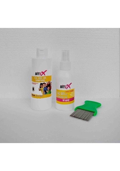 Bit Şampuanı 150 ml + Bit Spreyi 100 ml + Metal Tarak Hediyeli