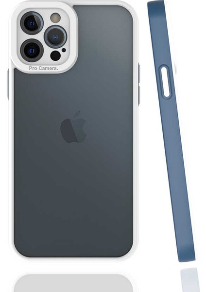 iPhone 12 Pro Max Kılıf Inc Mima Kapak-Lacivert