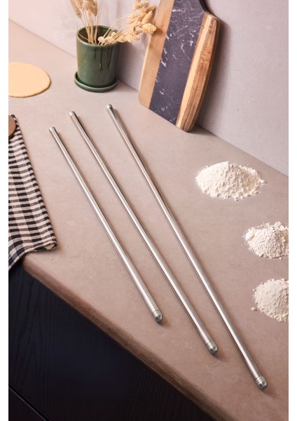 Proroll 304 Paslanmaz Çelik Merdane 85 cm Hamur Oklavası 18/10 modelleri