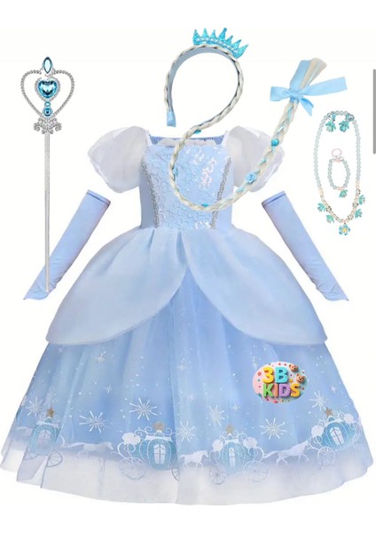 Külkedisi Prenses Peruklu Kostüm