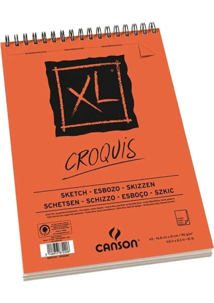 Canson Croquıs Xl Spiralli Eskiz Defteri A5 50 Yp 90 gr Eskiz Set fiyatları