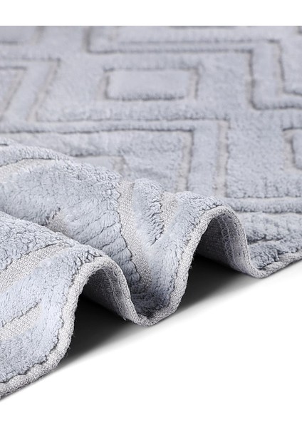Draco Doğal Pamuklu 2'li Banyo Paspas & Halı Seti 60X100 50X60 Grey fırsatları