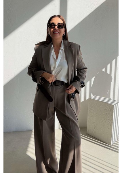 Toprak Rengi Tasarım Takım Elbise