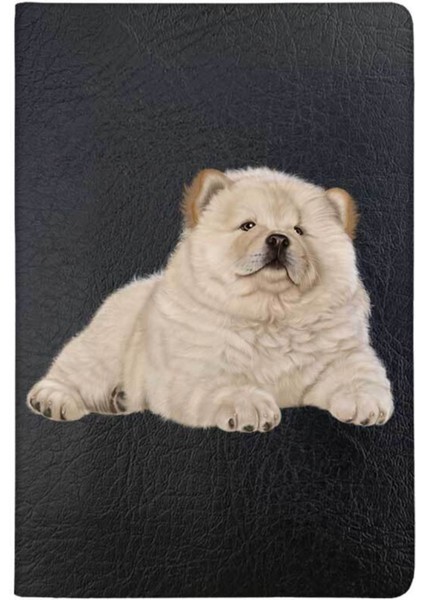 Chow Chow Desenli Deri Pet Evcil Hayvan Kedi Köpek Pasaport Sağlık Karnesi Kabı Kılıfı