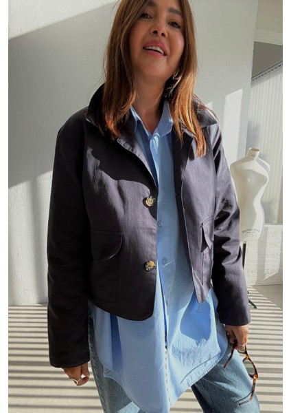 Lacivert Kapak Cepli Trenchcoat fiyatları