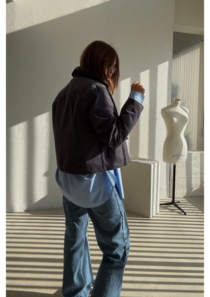 Lacivert Kapak Cepli Trenchcoat fırsatları