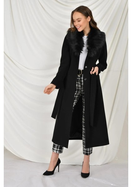 Tamboy Yakası Kürklü Kaban modelleri