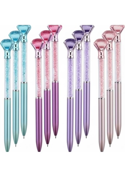 Kristal Elmas Tükenmez Kalem 2 adet