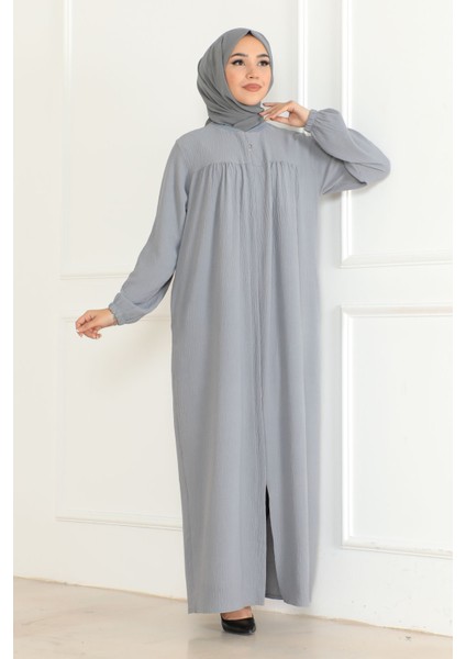 Robalı Mevlana Kesim Günlük Ferace Haki