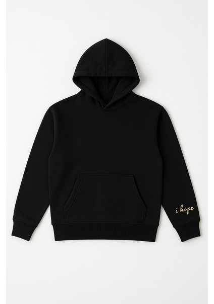 Kadın Üç Ip Şardonlu Beren Kapüşonlu Sweat Siyah modelleri