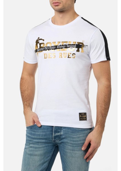 Vandalism White And Gold T-Shirt White-Gold