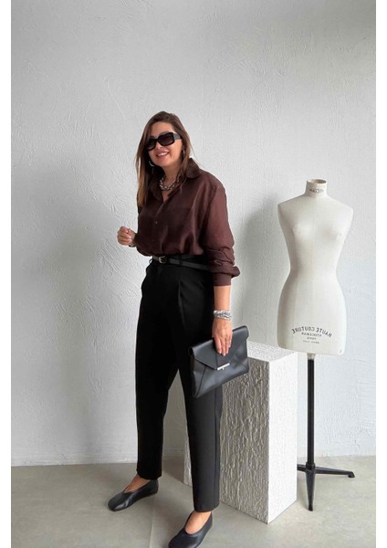 Siyah Kemerli Havuç Pantolon fiyatları