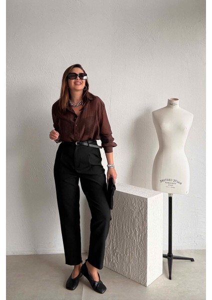 Siyah Kemerli Havuç Pantolon fırsatları