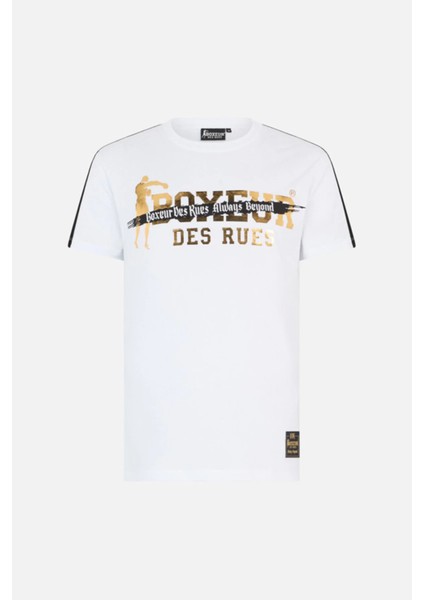 Vandalism White And Gold T-Shirt White-Gold modelleri