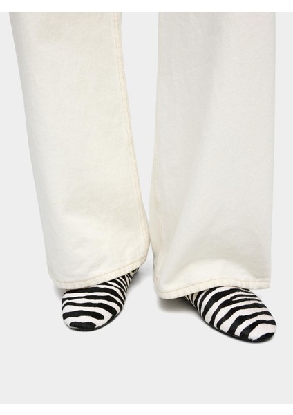 Hayvan Desenli Deri Babet