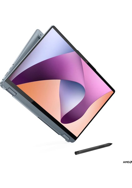 IdeaPad Flex 5 14ABR8 AMD Ryzen 7 5825U 16GB 512GB SSD 14" WUXGA (1920x1200) IPS Panel Windows 11 Home Taşınabilir Bilgisayar 82XX00FKTX + Lenovo Digital Kalem