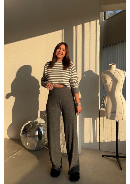 Füme Fitilli Yumoş Pantolon