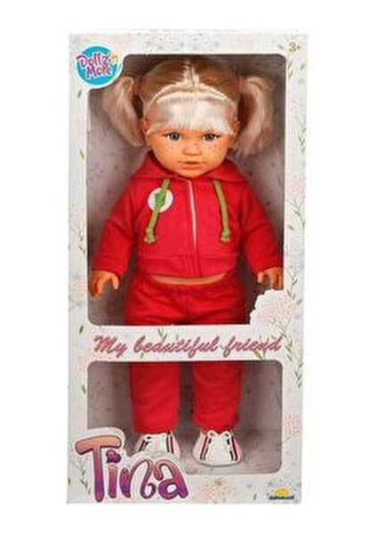 Tina Sporty Model Bebek 45 Cm Pembe Eşofmanlı Spor Temalı Oyun Arkadaşı