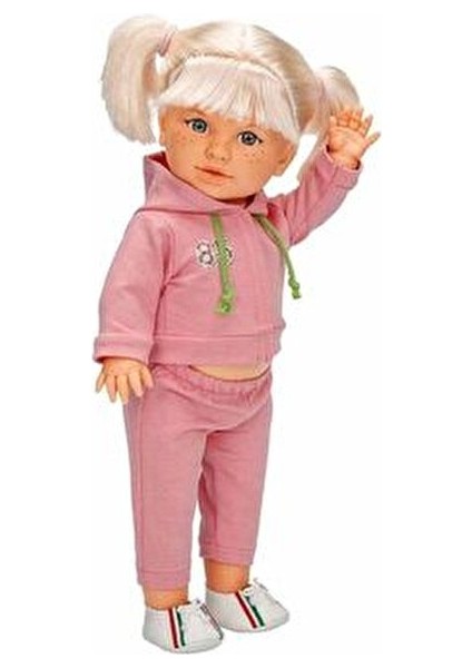 Tina Sporty Model Bebek 45 Cm Pembe Eşofmanlı Spor Temalı Oyun Arkadaşı