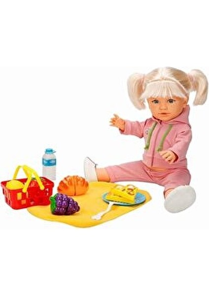 Tina Sporty Model Bebek 45 Cm Pembe Eşofmanlı Spor Temalı Oyun Arkadaşı