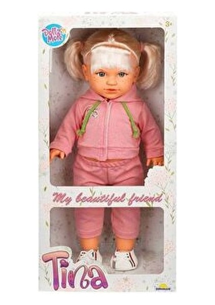 Tina Sporty Model Bebek 45 Cm Pembe Eşofmanlı Spor Temalı Oyun Arkadaşı