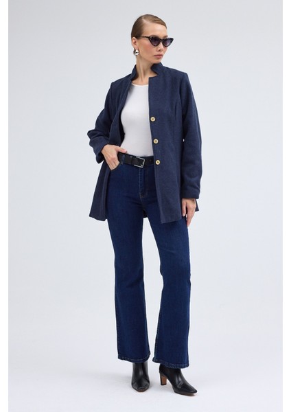 Tasarım Yaka Kısa Boy Kaşe Kaban modelleri