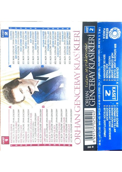 Orhan Gencebay – Orhan Gencebay Klasikleri: Sizin Seçtikleriniz (68'den... 83'e - Ilk 15 Yıl) Kaset fiyatları