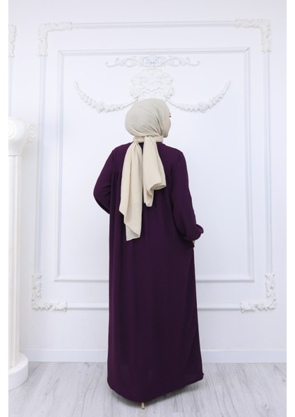 Robalı Mevlana Kesim Günlük Ferace Haki modelleri