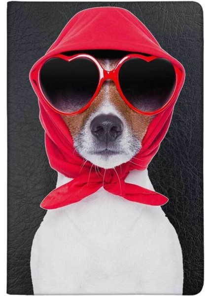 Jack Russell Desenli Deri Pet Evcil Hayvan Kedi Köpek Pasaport Sağlık Karnesi Kabı Kılıfı