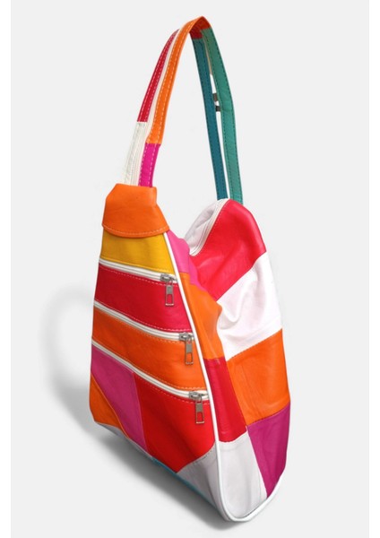 Hakiki Deri Çok Gözlü Sırt ve Omuz Çantası LD619 fırsatları