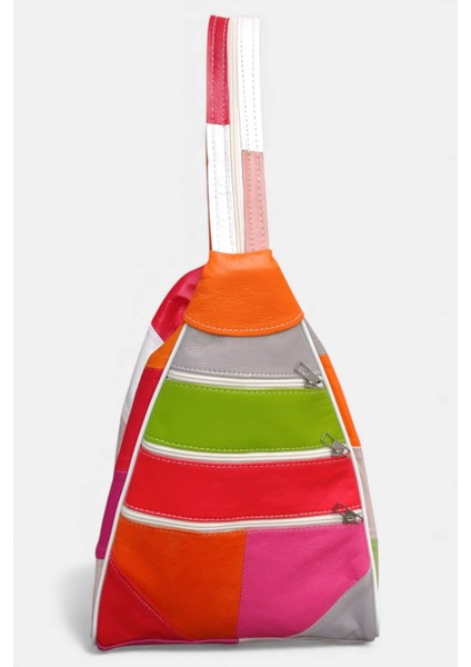 Hakiki Deri Çok Gözlü Sırt ve Omuz Çantası LD619 indirimleri