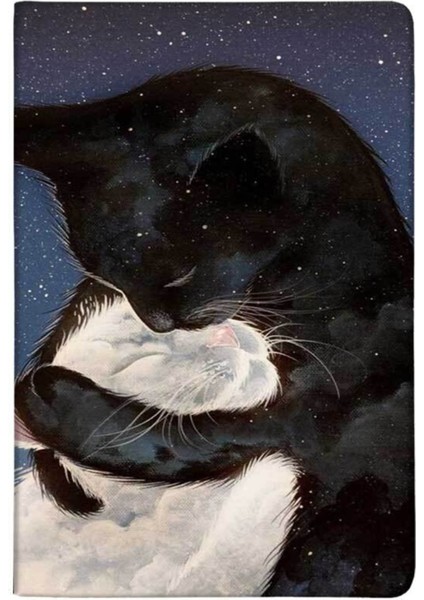 Kedi Aşkı Desenli Deri Pet Evcil Hayvan Kedi Köpek Pasaport Sağlık Karnesi Kabı Kılıfı