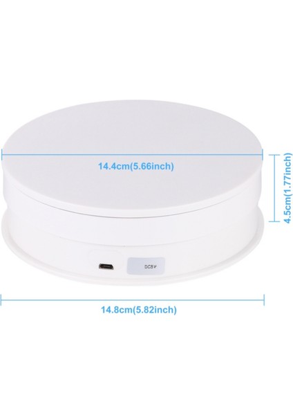 Puluz 15 cm USB Elektrikli Döner Platform | 1-5 kg Taşıma Kapasiteli Ürün Fotoğraf ve Video Standı fiyatları
