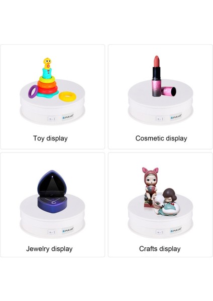 Puluz 15 cm USB Elektrikli Döner Platform | 1-5 kg Taşıma Kapasiteli Ürün Fotoğraf ve Video Standı fırsatları