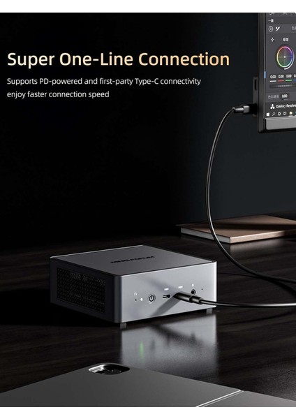 Venus UM790 Pro Ryzen9 7940HS 64GB Ddr5 Ram, 1tb Ssd, Win 11 8K@60Hz 2xusb4, Wifi6 Bt5.3, Mini Pc modelleri