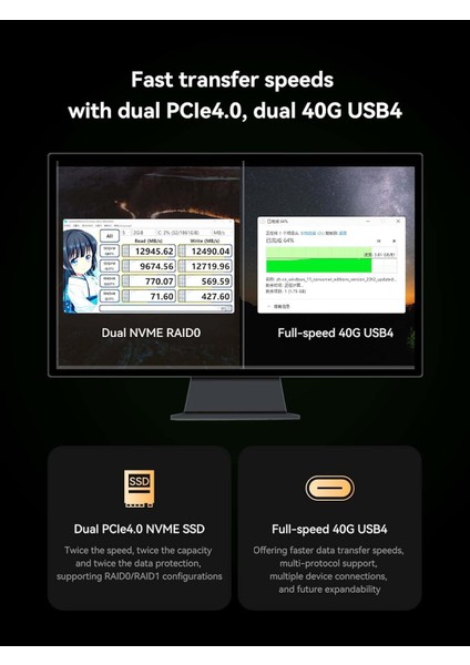 Venus UM790 Pro Ryzen9 7940HS 64GB Ddr5 Ram, 1tb Ssd, Win 11 8K@60Hz 2xusb4, Wifi6 Bt5.3, Mini Pc
