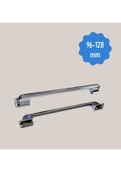 Okyanus 96-128 mm Alüminyum Metal Krom Dolap Çekmece Kulpları