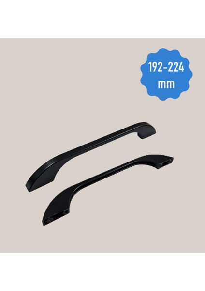 Emir 128-160 mm Alüminyum Metal Siyah Dolap Çekmece Kulpları fiyatları