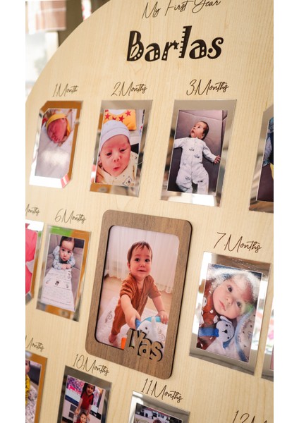 12 Ay Bebek Fotoğraf Çerçevesi modelleri