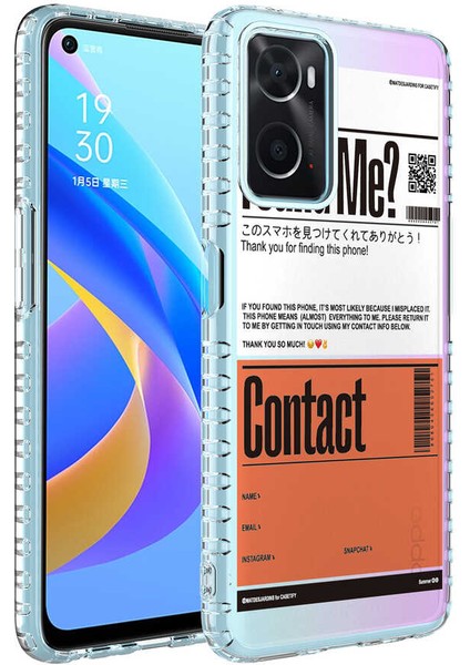 Oppo A96 4g Kılıf Airbag Kenarlı Renkli Desenli Silikon Inc Elegans Kapak-No6