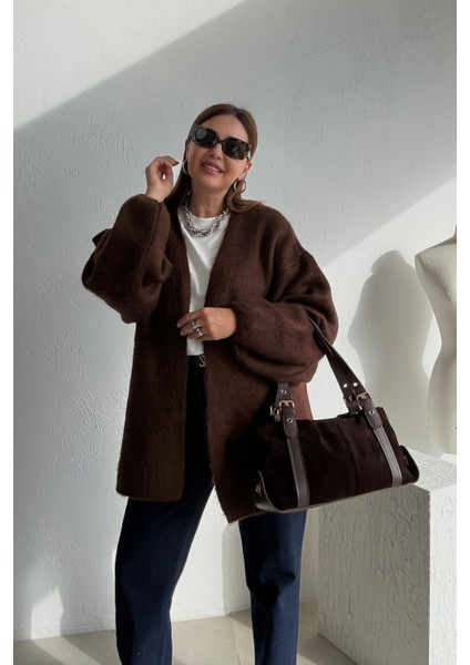 Kahverengi Yün Hırka modelleri