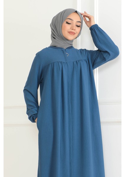 Robalı Mevlana Kesim Günlük Ferace Haki indirimleri